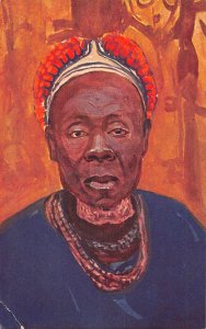 Cameroon Ethnic Native Man Chief Senge of Babungo vintage postcard B962