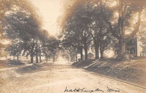 Northampton Massachusetts Street Scene Real Photo Vintage Postcard AA33791