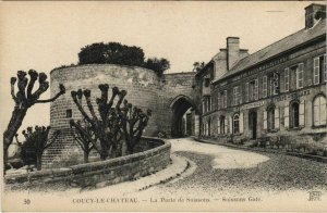 CPA COUCY-le-CHATEAU La Porte de Soissons Soissons Gate (152064)