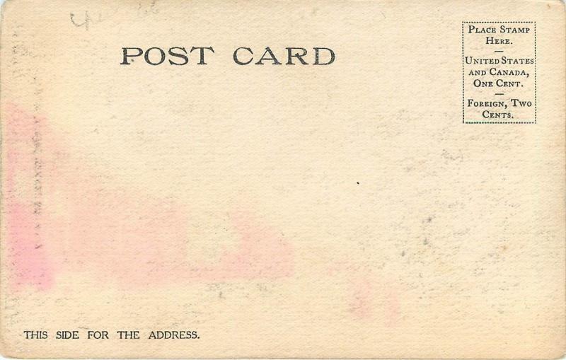 c1906 Lithograph Postcard; Hirbour Block, Butte MT Silver Bow County Unposted