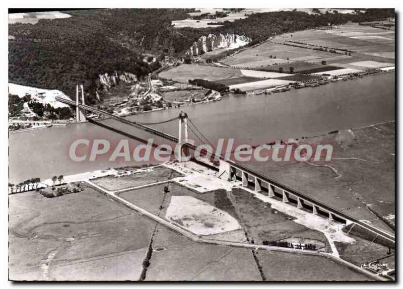 Postcard Modern Bridge Tancarville Mrs S