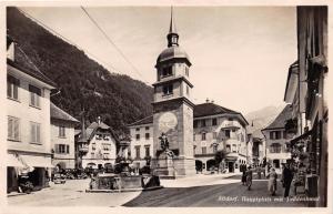 ALTDORF HAUPTPLATZ MIT TELLDENKMAL SWITZERLAND PHOTO POSTCARD 1920-30s