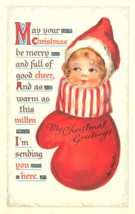 Irene Marsellus Artist Christmas Greetings Ernest Nister Postcard