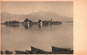 Vintage Postcard Fraueninsel Im Chiemsee Frauenchiemsee Island Germany