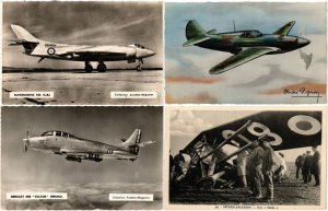 AIRCRAFT AVIATION 144 Postcards Mostly pre-1960 inc. Navy (L4326)