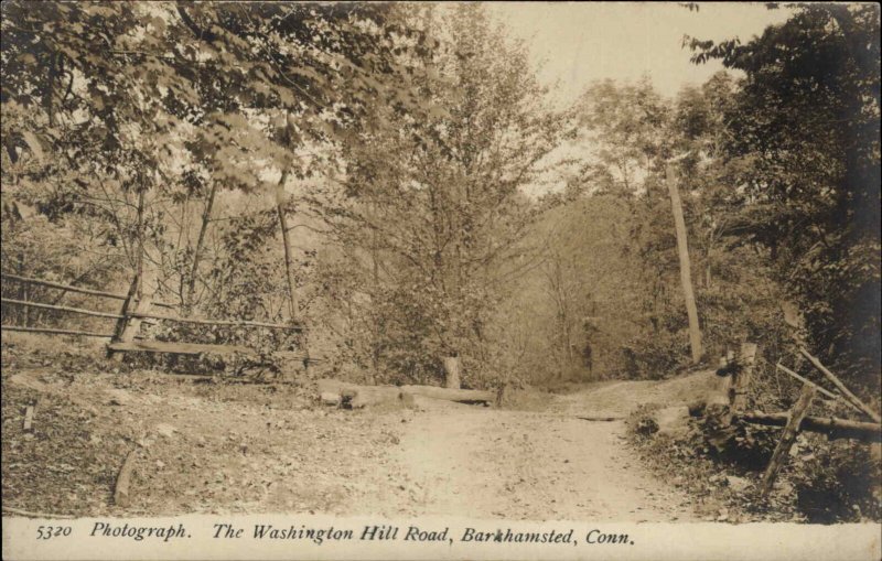 Barkhamsted Connecticut CT Washington Hill Rd De Mars Real Photo RPPC