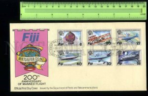 230080 FIJI 1983 200 years of manned flight PLANES set old FDC