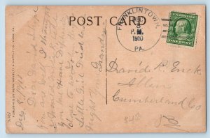 York Pennsylvania PA Postcard US Post Office Congressman Lafean Building 1910