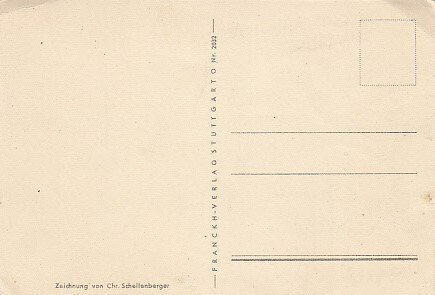 GERMANY - STUTTGART RUINS 1947 CHR. SCHELLENBERGER