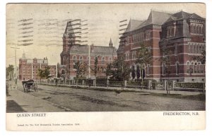 Queen Street, Fredericton, New Brunswick, Used 1910, Warwick