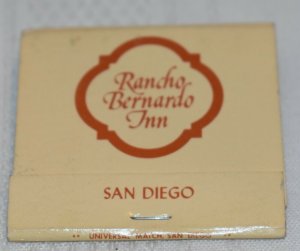 Rancho Bernardo Inn San Diego California 30 Strike Matchbook
