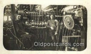 Cambridge Indiana, Rogal American Steel & Wire Real Photo People Working writ...