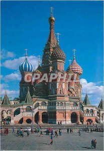 'Postcard Modern Moscow''s cathedral of Blessed Basile'