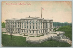 New York City~Bronx Borough Hall~c1910 Postcard