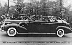 Majesties King George VI And Queen Elizabeth Their Visit To North America, RPPC