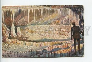 460556 AUSTRALIA New South Wales jenolan Caves Vintage TUCK postcard