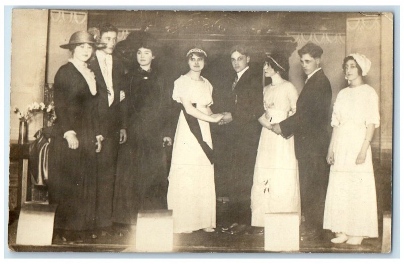 c1910's Wedding Hecla South Dakota SD RPPC Photo Unposted Antique Postcard