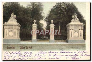 Old Postcard Brussels Entree Park