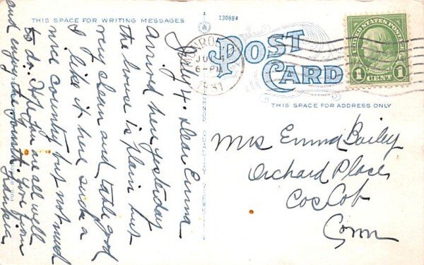 Flower View Monroe, New York Postcard