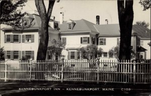 Kennebunkport Maine ME Hotel 1940s RPPC Real Photo Postcard