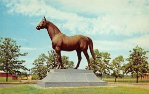 Man-o-War statue Far away farm Lexington Kentucky  