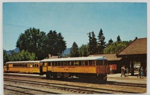 Ft Bragg California Western M100 THE SKUNK Postcard R16