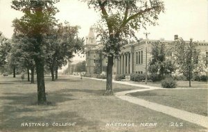 Hastings College Nebraska #262 1940s RPPC Photo Postcard 21-2346