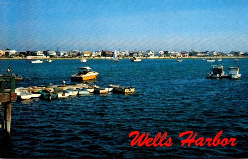 Maine Wells Harbor Fishing Boats and Pleasure Craft