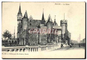 Old Postcard Antwerp Steen