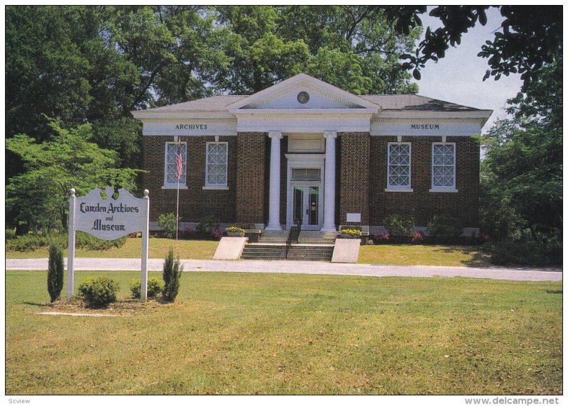 CAMDEN, South Carolina; Archives and Museum, 50-70s