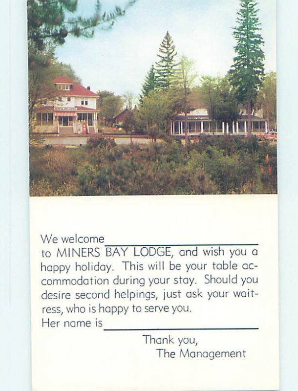 Pre-1980 LODGE SCENE Minden - Near Haliburton & Kawartha Lakes Ontario ON AE0499