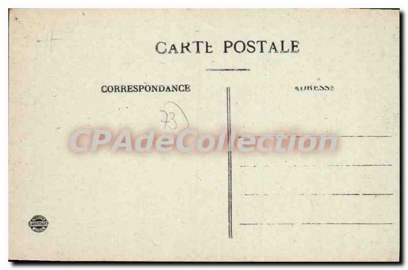 Postcard Old Aix Les Bains Canal De Savieres