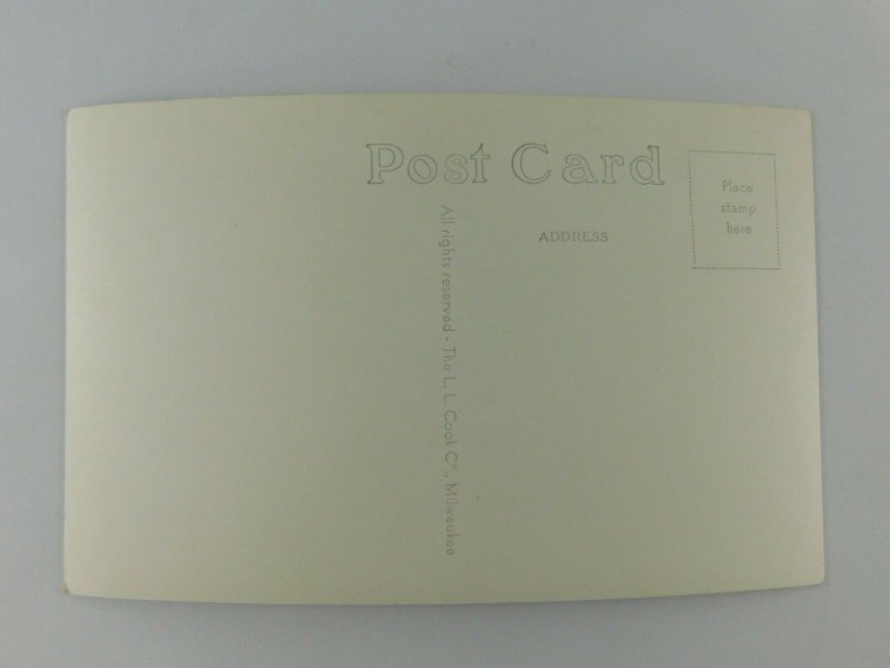 Budd Lake Harrison Michigan Fishing Boat Lake Real Photo Vintage Postcard United States