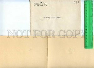 440465 POLAND Frederic Chopin competition Original FOLDED invitation card cover