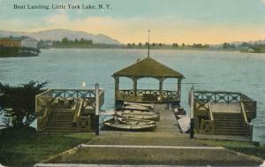 Boat Landing at Little York Lake NY, New York - pm 1913