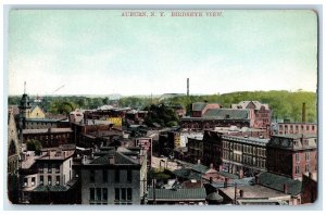 c1910's Birds-eye View Scene Antique Auburn New York NY Unposted Postcard