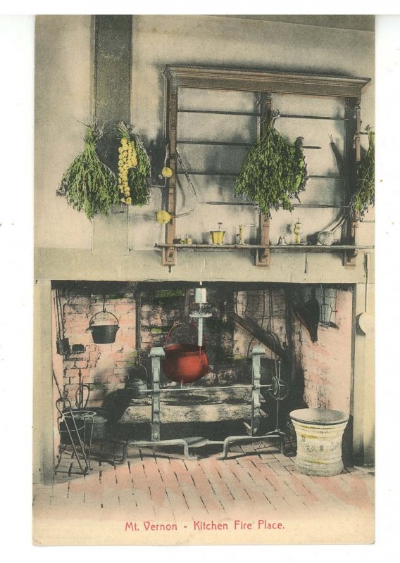 VA - Mount Vernon. Martha Washington's Kitchen Fireplace