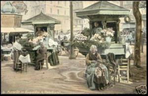france, MARSEILLE, Bouquetieres Cours St. Louis 1910