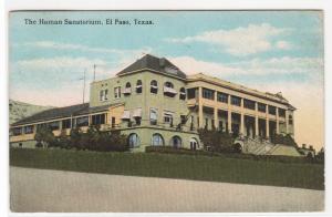 Homan Sanatorium El Paso Texas 1928 postcard