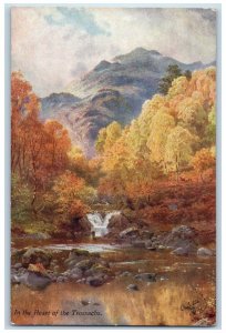 c1910 In The Heart of Trossachs Bonnie Scotland Oilette Tuck Art Postcard 