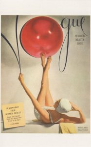 Vogue Magazine Helium Balloon 1940 WW2 Magazine Postcard