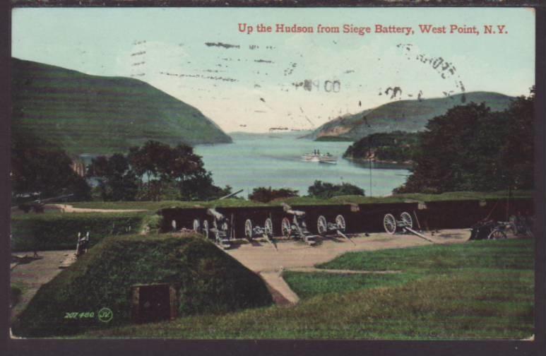 Siege Battery,West Point,NY Postcard 