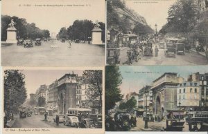 PARIS CARS AUTOMOBILES IN STREET LIFE VIE DANS LA RUE 1000 CPA (mostly pre-1940)