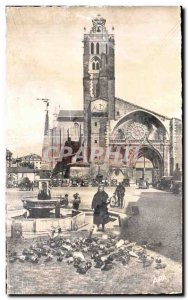 Postcard Old Toulouse Cathedrale Saint Etienne