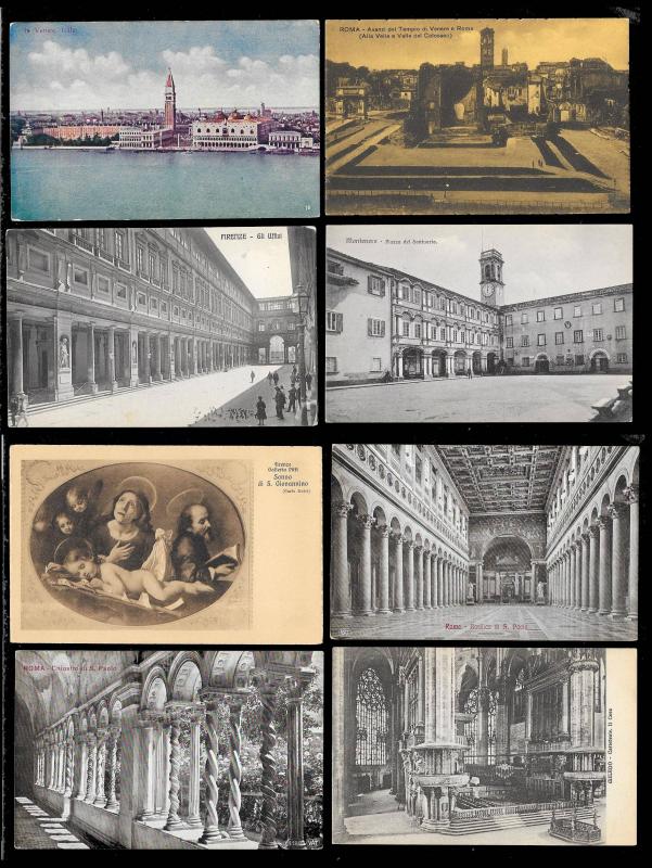 Postcard Tour of Italy (173) postcards ALL Unused & Fresh c1900s-1930s