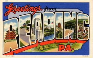 Large Letter - Reading, Pennsylvania