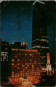 Water Tower Hyatt House Chicago IL Postcard PC416