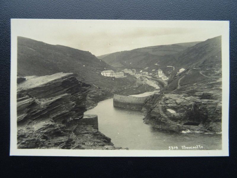 Cornwall BOSCASTLE  - Old RP Postcard A.H.Hawke 5319