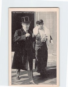 Postcard The President and Mrs. Wilson