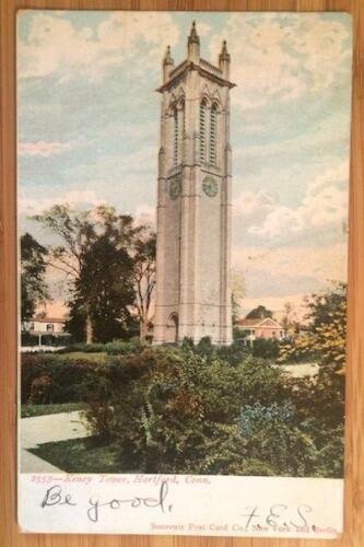 Keney Tower, Hartford, Conn. 1907 Souvenir Post Card Co. 2553 